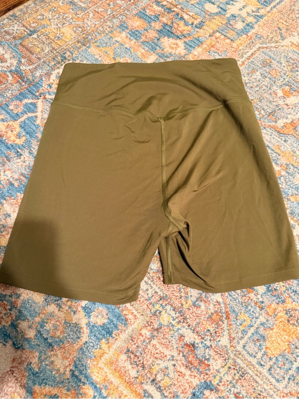 Girlfriend Collective High-Waist Olive Green Women's Bike Shorts